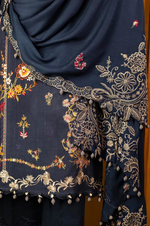 Sana Safinaz | MUZLIN WINTER '25 | Slub Muzlin 3 Piece | M253-002B-3CP