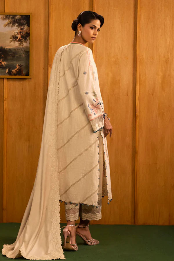 Sana Safinaz | MUZLIN WINTER '25 | Slub Muzlin 3 Piece | M253-003B-3CP