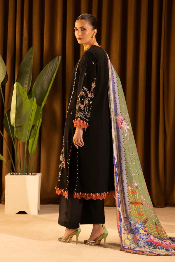 Sana Safinaz | MUZLIN WINTER '25 | Slub Muzlin 3 Piece | M253-006A-3CP