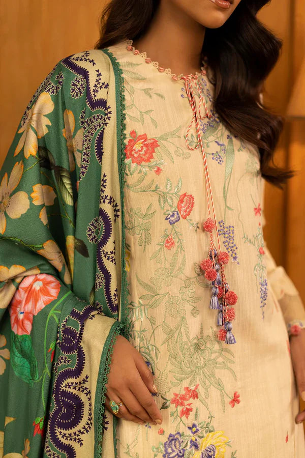 Sana Safinaz | MUZLIN WINTER '25 | Slub Muzlin 3 Piece | M253-009A-3AP