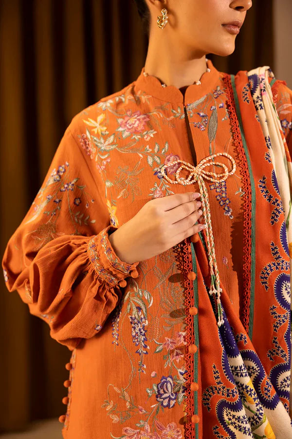 Sana Safinaz | MUZLIN WINTER '25 | Slub Muzlin 3 Piece | M253-009B-3AP