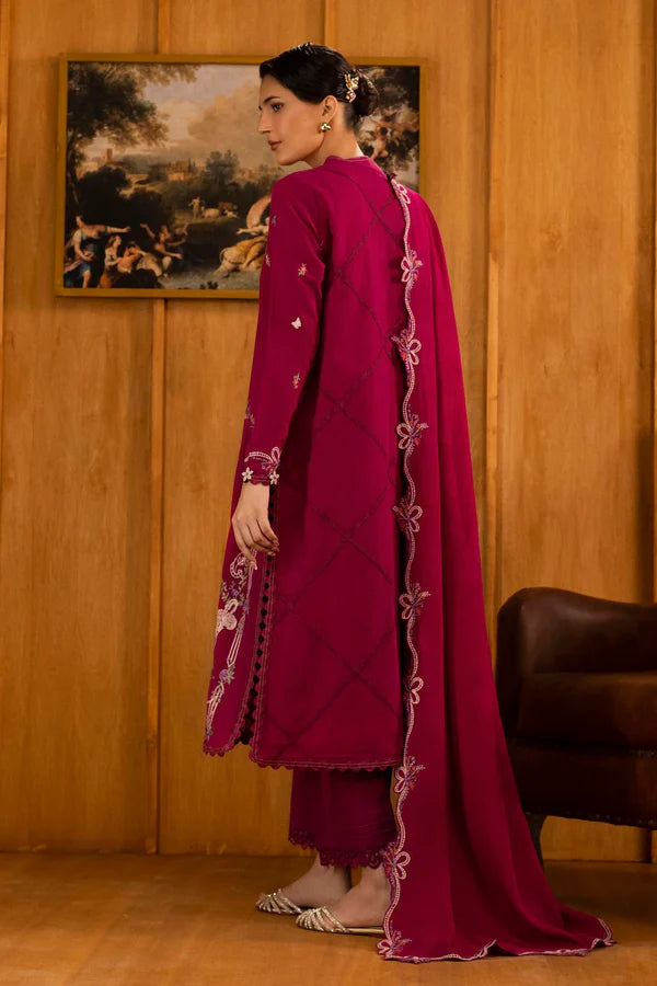 Sana Safinaz | MUZLIN WINTER '25 | Linen Muzlin 3 Piece | M253-012A-3CP