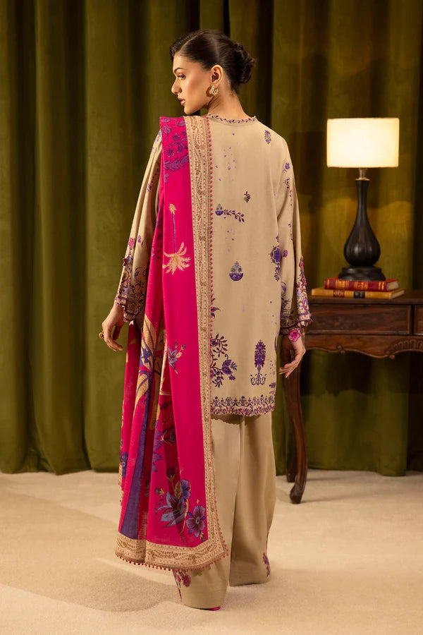 Sana Safinaz | MUZLIN WINTER '25 | Linen Muzlin 3 Piece | M253-019A-3CQ