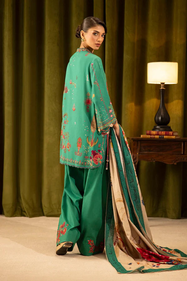 Sana Safinaz | MUZLIN WINTER '25 | Linen Muzlin 3 Piece | M253-019B-3CQ