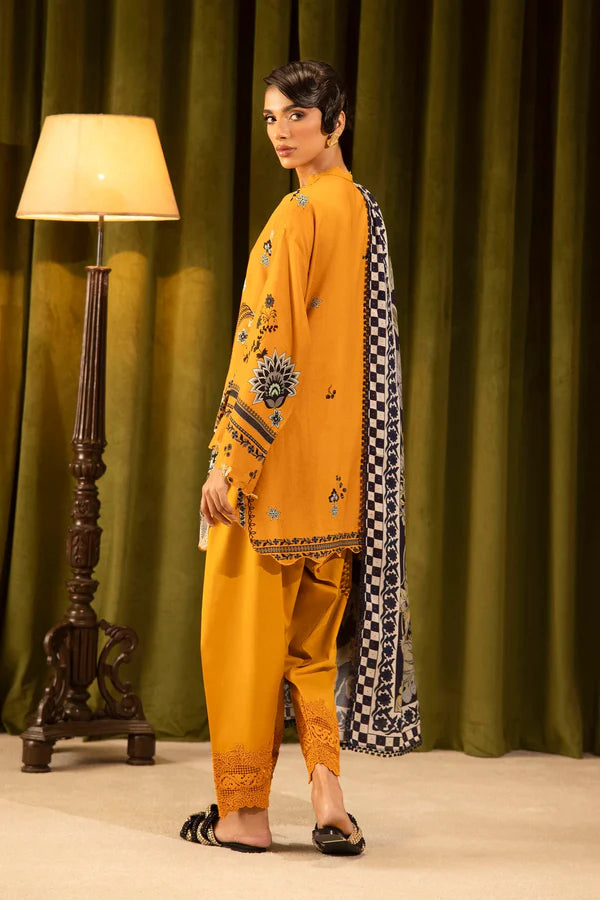 Sana Safinaz | MUZLIN WINTER '25 | Linen Muzlin 3 Piece | M253-020A-3CR