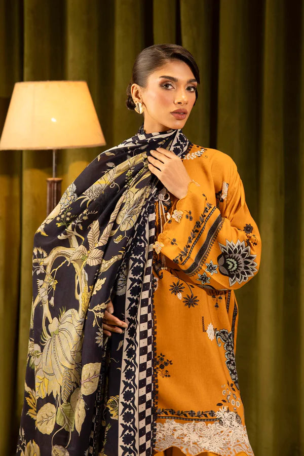 Sana Safinaz | MUZLIN WINTER '25 | Linen Muzlin 3 Piece | M253-020A-3CR