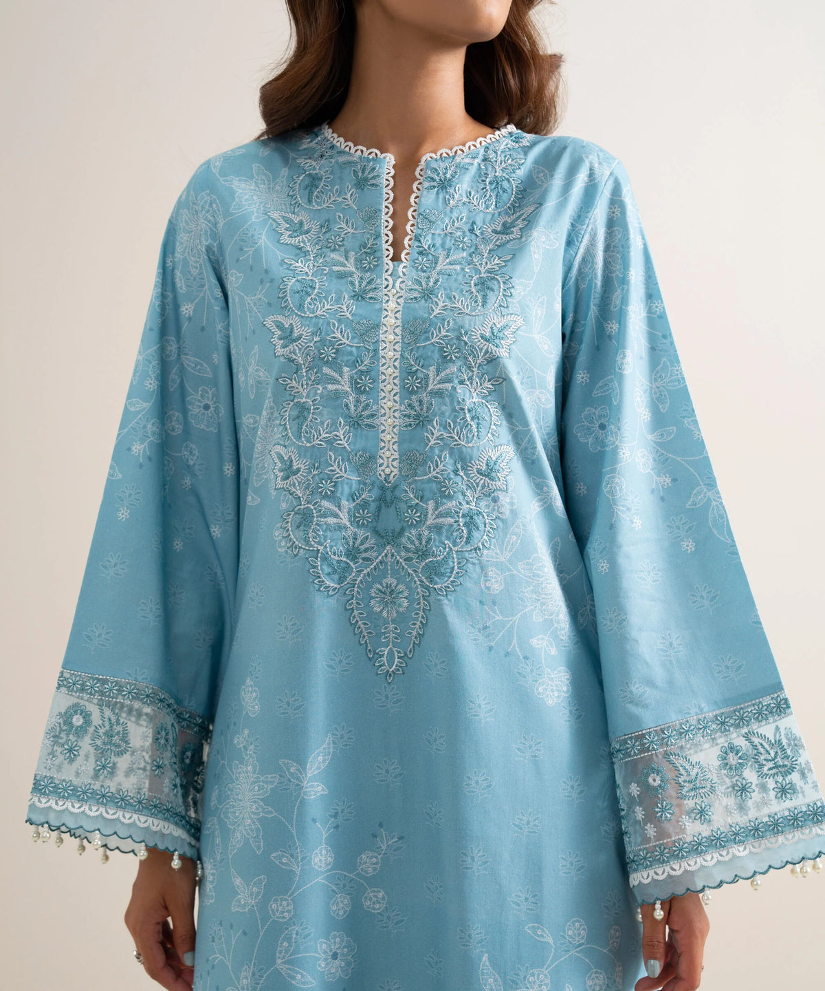 Sapphire | Intermix 26 | 3  Piece - Embroidered Lawn Suit 26V7116