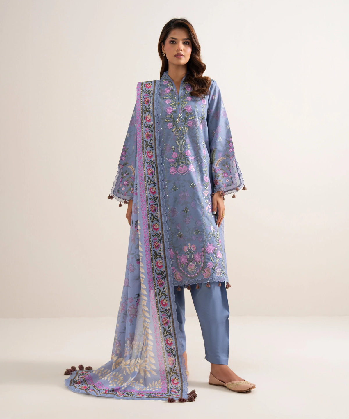 Sapphire | Intermix 26 | 3 Piece - Embroidered Lawn Suit 26V7131