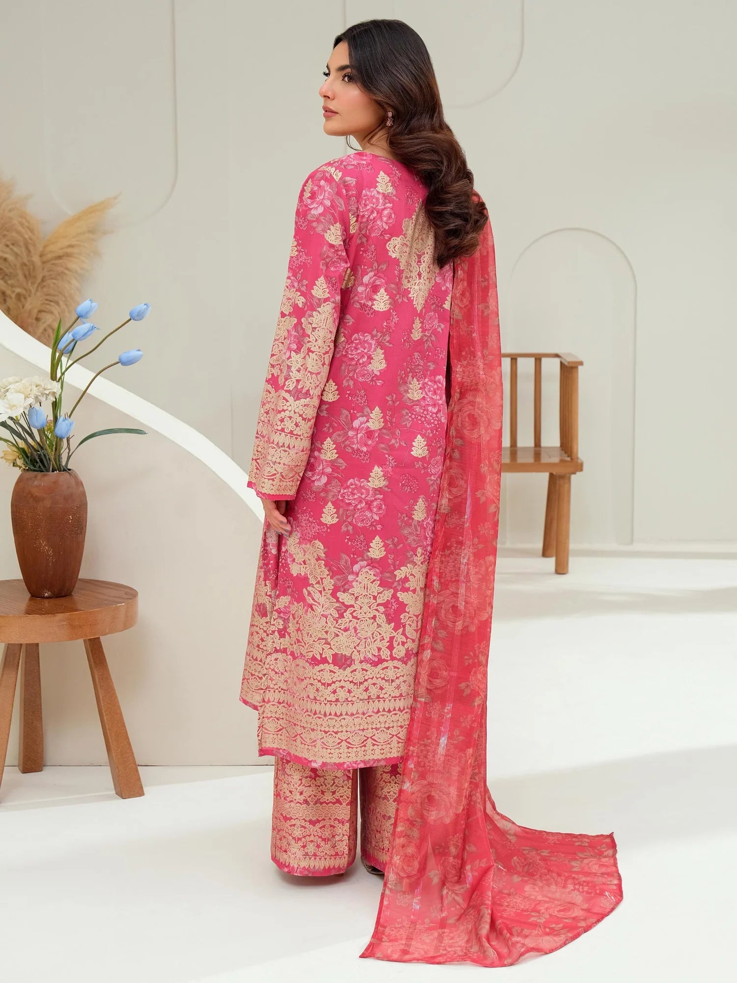 Limelight | 3Piece Lawn Suit-Paste Printed | U3953SU Floral