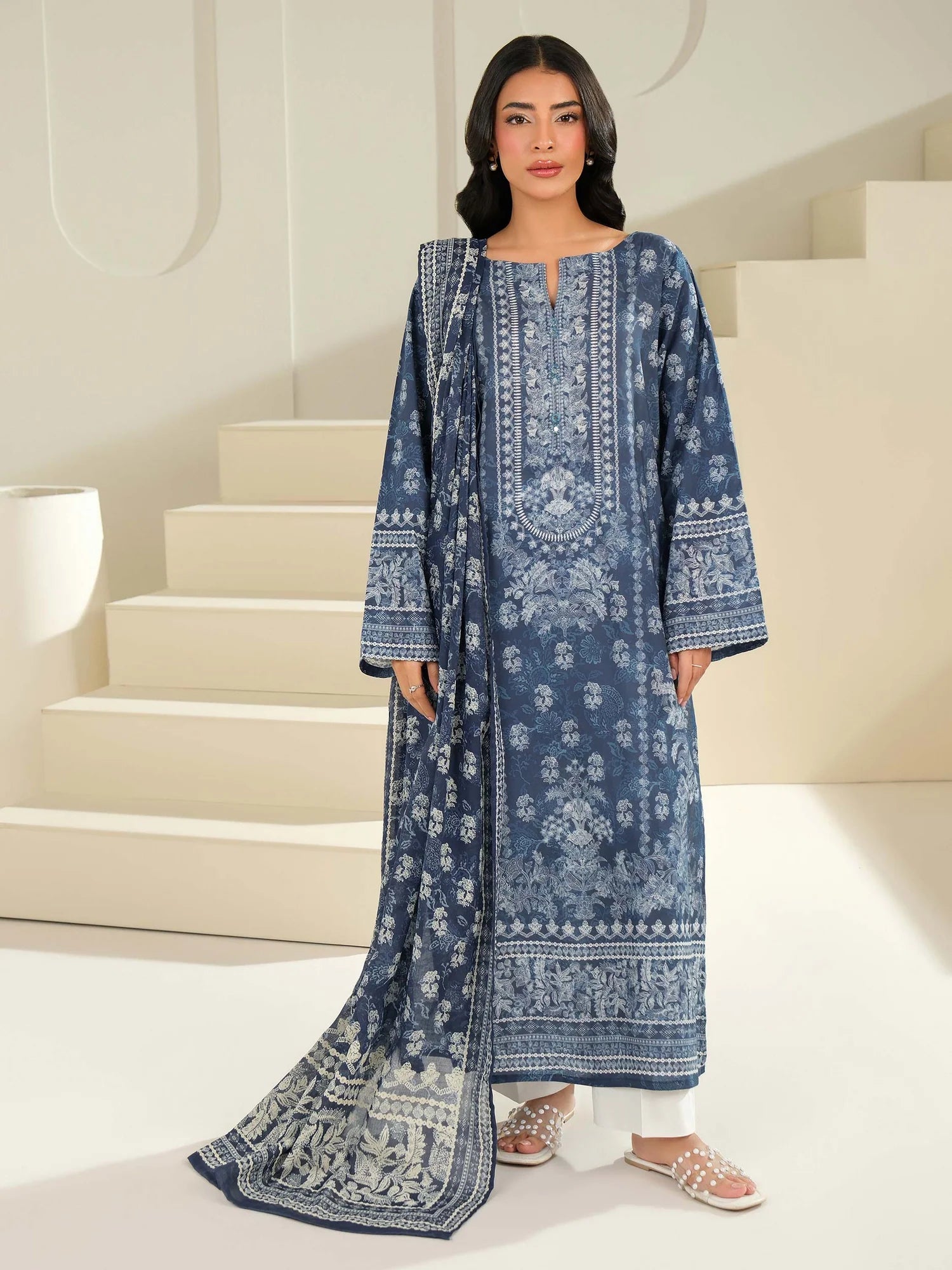Limelight | 3Piece Lawn Suit-Printed| U4016SD