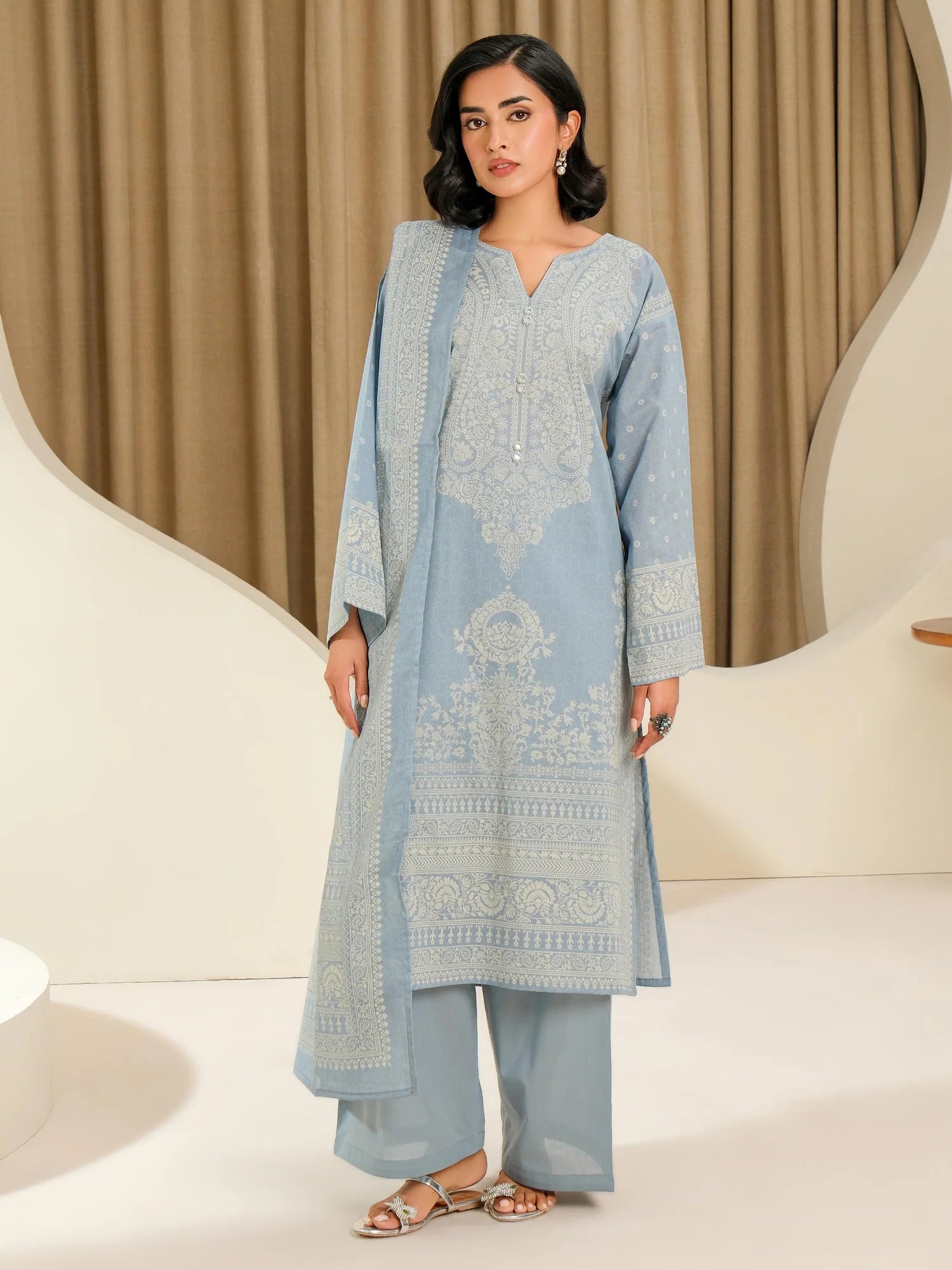 Limelight | 3Piece Lawn Suit-Paste Printed | U4080SU
