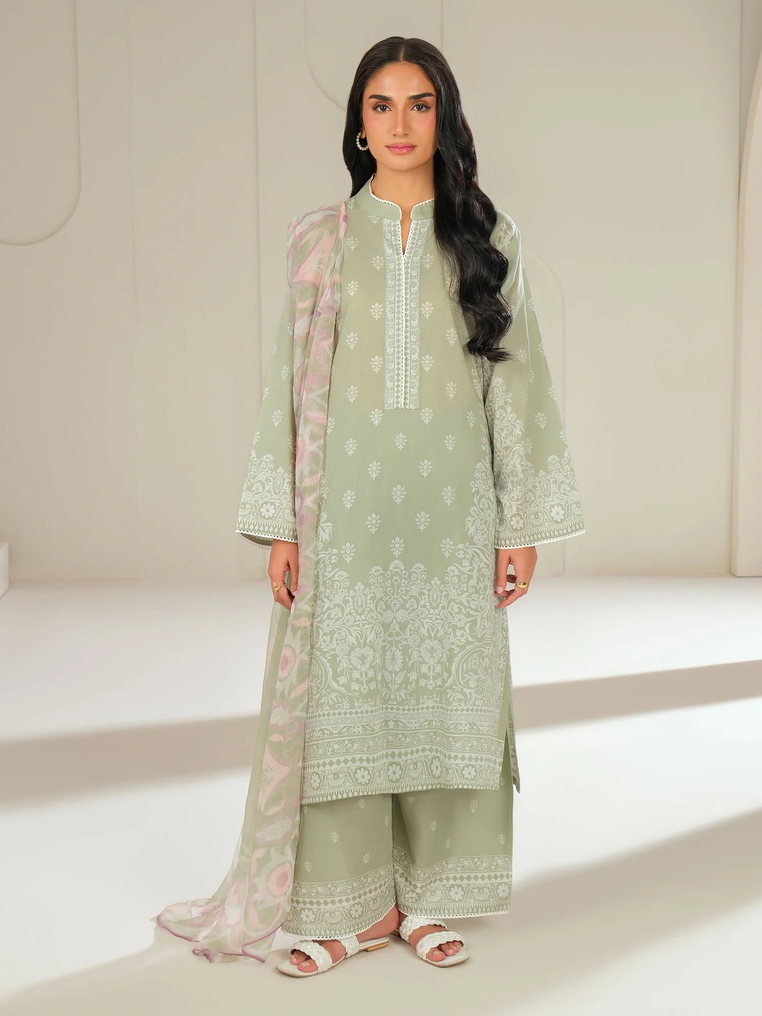 Limelight | 3Piece Lawn Suit-Printed | U4397SU