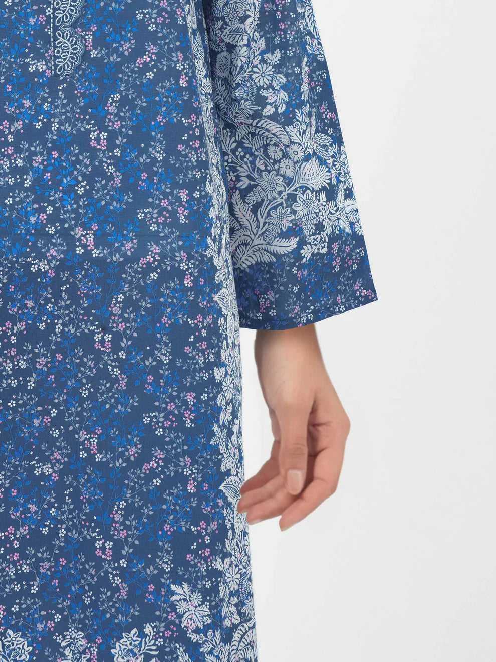 LimeLight | 3 Piece Lawn Suit- Printed | U4579SU Blue