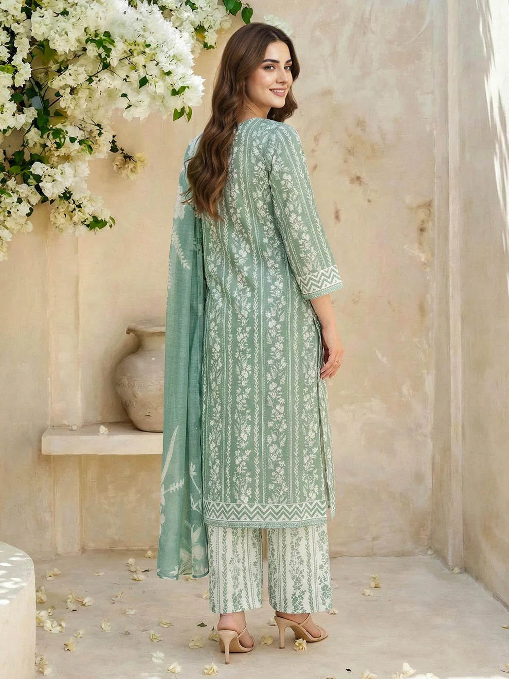 LimeLight | 3 Piece Lawn Printed | U4791SU Green